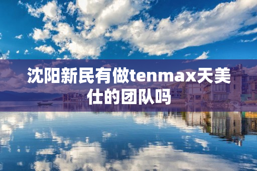 沈阳新民有做tenmax天美仕的团队吗