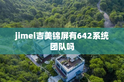 jimei吉美锦屏有642系统团队吗