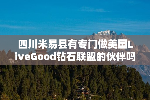 四川米易县有专门做美国LiveGood钻石联盟的伙伴吗