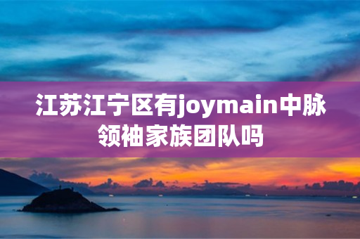 江苏江宁区有joymain中脉领袖家族团队吗