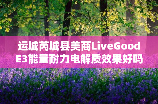 运城芮城县美商LiveGoodE3能量耐力电解质效果好吗