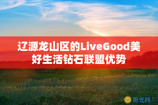 辽源龙山区的LiveGood美好生活钻石联盟优势