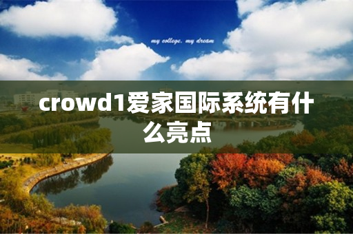 crowd1爱家国际系统有什么亮点