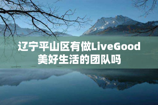 辽宁平山区有做LiveGood美好生活的团队吗