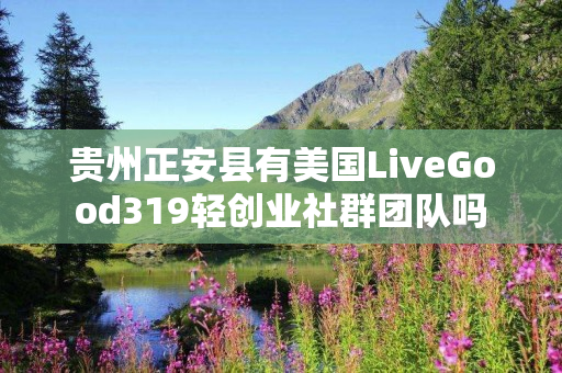 贵州正安县有美国LiveGood319轻创业社群团队吗