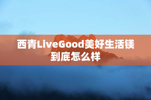 西青LiveGood美好生活镁到底怎么样