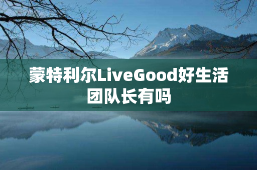 蒙特利尔LiveGood好生活团队长有吗