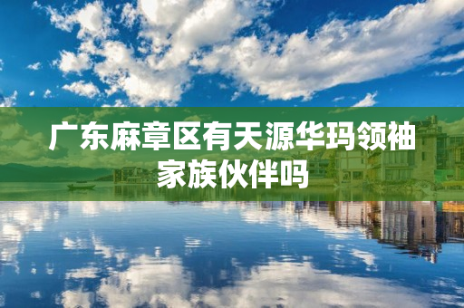 广东麻章区有天源华玛领袖家族伙伴吗