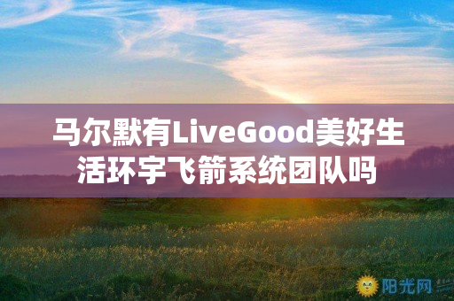 马尔默有LiveGood美好生活环宇飞箭系统团队吗