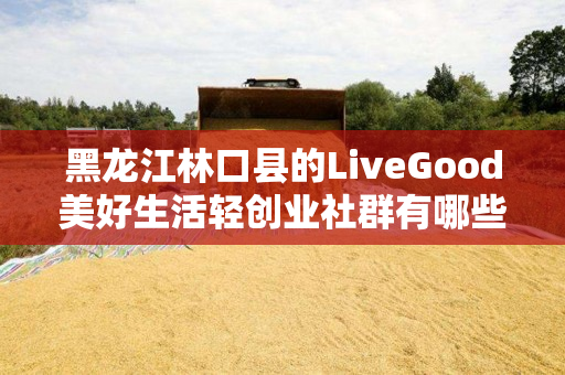 黑龙江林口县的LiveGood美好生活轻创业社群有哪些合作机会