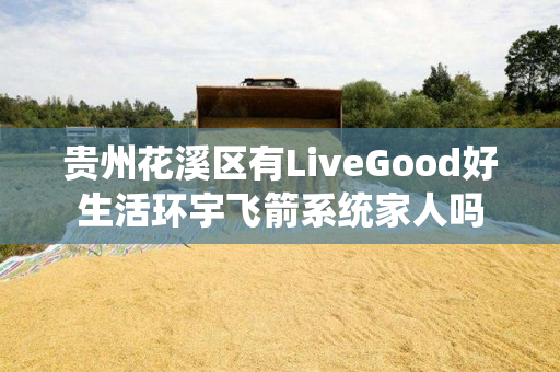 贵州花溪区有LiveGood好生活环宇飞箭系统家人吗