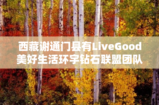 西藏谢通门县有LiveGood美好生活环宇钻石联盟团队吗