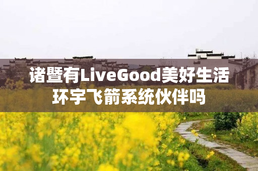 诸暨有LiveGood美好生活环宇飞箭系统伙伴吗