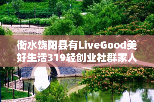 衡水饶阳县有LiveGood美好生活319轻创业社群家人吗