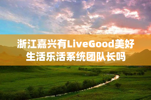 浙江嘉兴有LiveGood美好生活乐活系统团队长吗