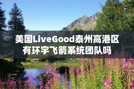 美国LiveGood泰州高港区有环宇飞箭系统团队吗