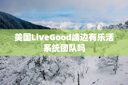 美国LiveGood峨边有乐活系统团队吗