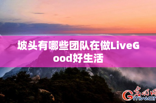 坡头有哪些团队在做LiveGood好生活