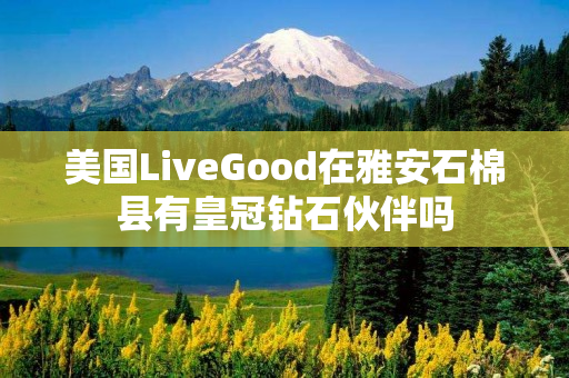 美国LiveGood在雅安石棉县有皇冠钻石伙伴吗