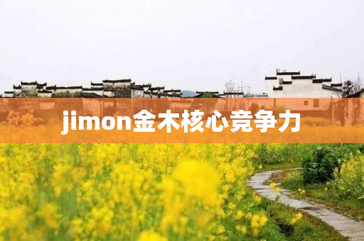 jimon金木核心竞争力