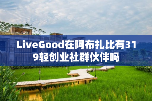 LiveGood在阿布扎比有319轻创业社群伙伴吗