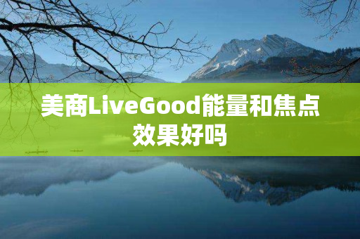 美商LiveGood能量和焦点效果好吗