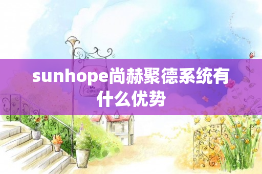 sunhope尚赫聚德系统有什么优势