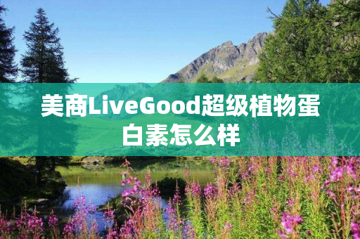 美商LiveGood超级植物蛋白素怎么样