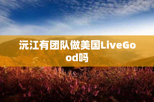 沅江有团队做美国LiveGood吗