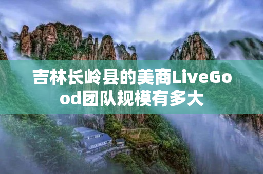 吉林长岭县的美商LiveGood团队规模有多大