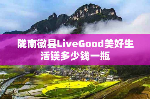 陇南徽县LiveGood美好生活镁多少钱一瓶