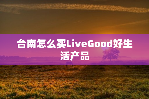 台南怎么买LiveGood好生活产品