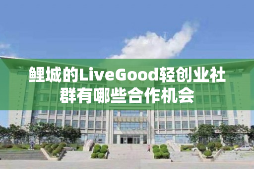 鲤城的LiveGood轻创业社群有哪些合作机会