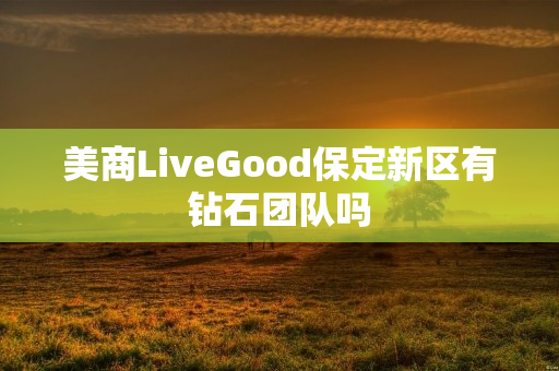 美商LiveGood保定新区有钻石团队吗