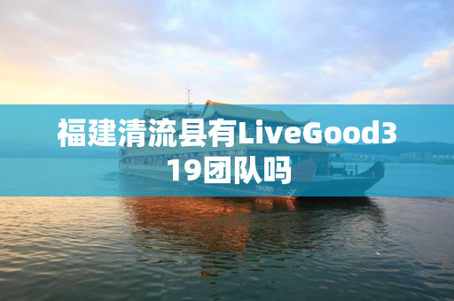 福建清流县有LiveGood319团队吗