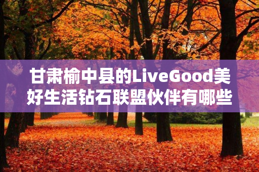 甘肃榆中县的LiveGood美好生活钻石联盟伙伴有哪些