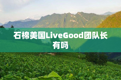 石棉美国LiveGood团队长有吗