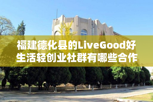 福建德化县的LiveGood好生活轻创业社群有哪些合作机会