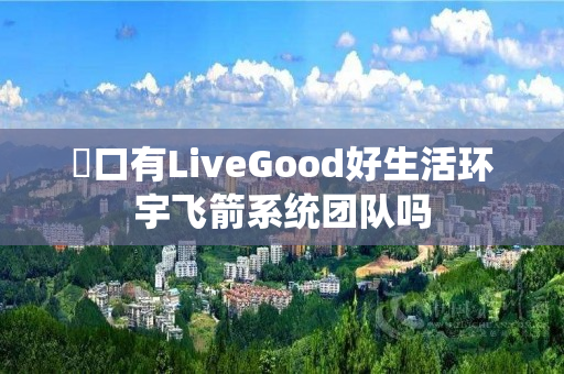 硚口有LiveGood好生活环宇飞箭系统团队吗