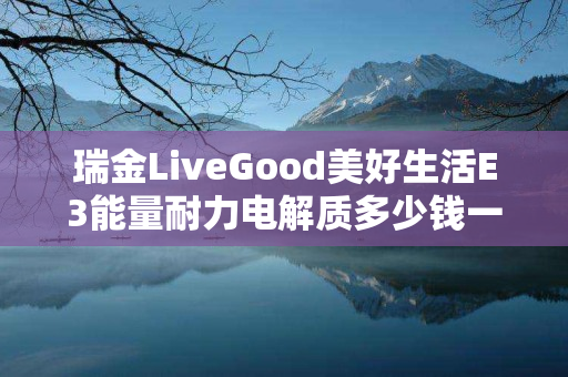 瑞金LiveGood美好生活E3能量耐力电解质多少钱一瓶