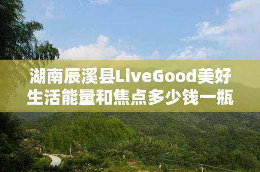 湖南辰溪县LiveGood美好生活能量和焦点多少钱一瓶