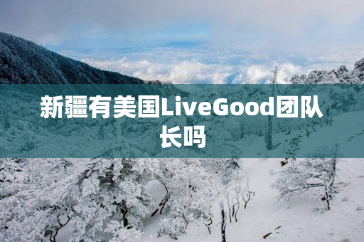 新疆有美国LiveGood团队长吗