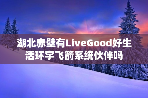 湖北赤壁有LiveGood好生活环宇飞箭系统伙伴吗