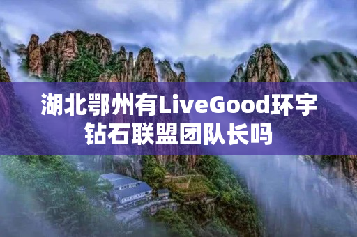 湖北鄂州有LiveGood环宇钻石联盟团队长吗