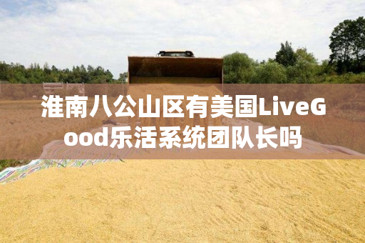 淮南八公山区有美国LiveGood乐活系统团队长吗