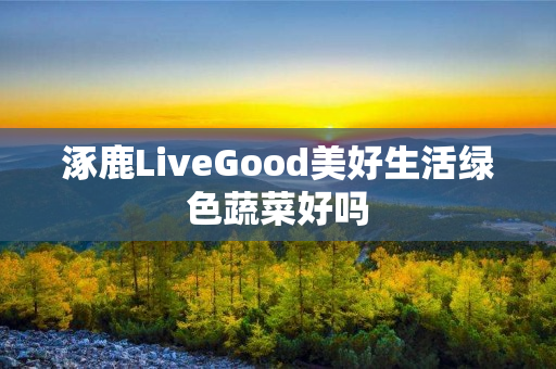 涿鹿LiveGood美好生活绿色蔬菜好吗