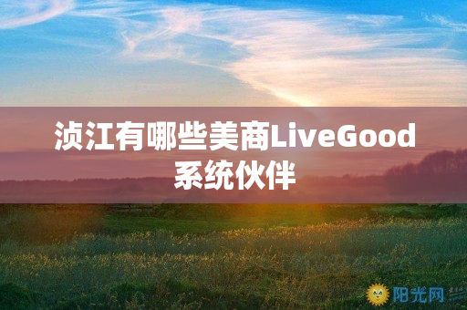 浈江有哪些美商LiveGood系统伙伴