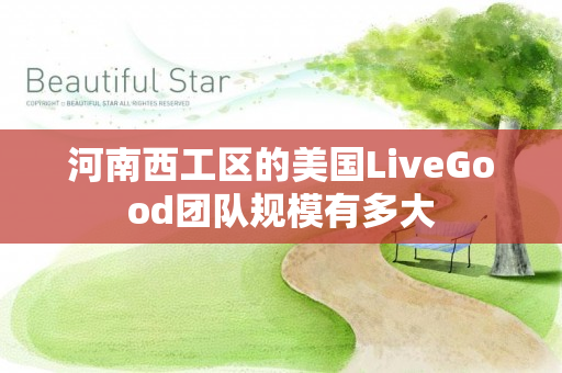 河南西工区的美国LiveGood团队规模有多大