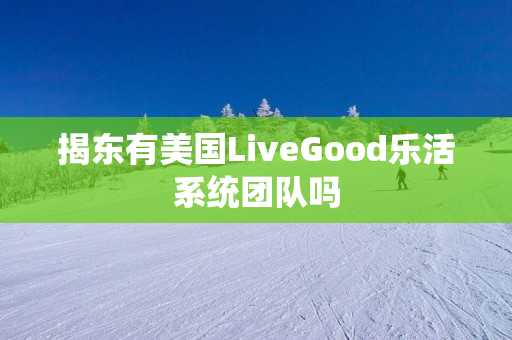 揭东有美国LiveGood乐活系统团队吗