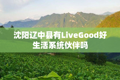 沈阳辽中县有LiveGood好生活系统伙伴吗